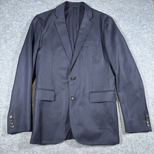 J Crew Ludlow Blazer Mens 38R Navy Wool Cotton Blend American Woolen Jacket